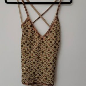 DKNY Silk Beaded Camisole